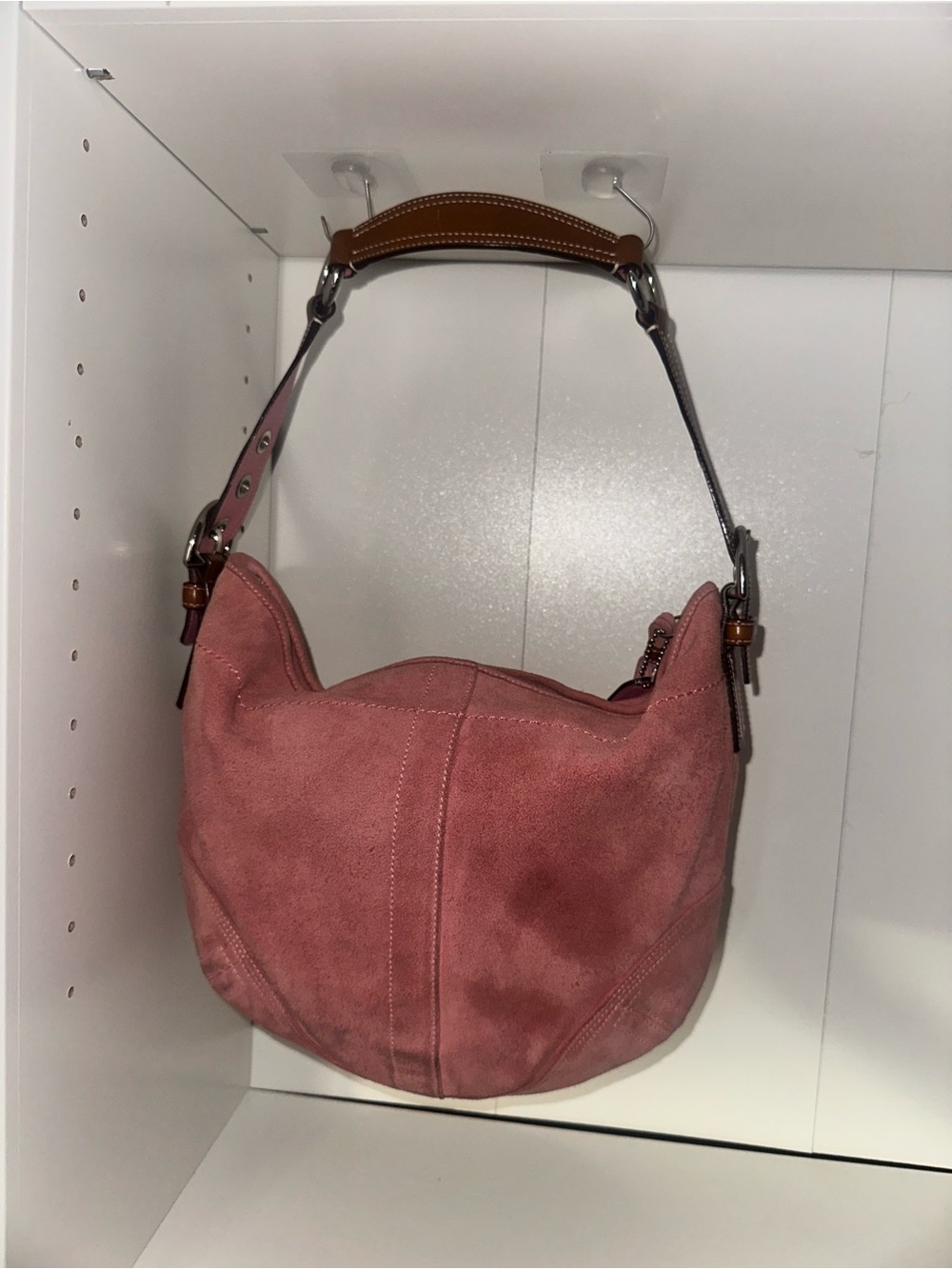 Vintage Coach SoHo Hobo suede shoulder bag - Picture 3 of 7